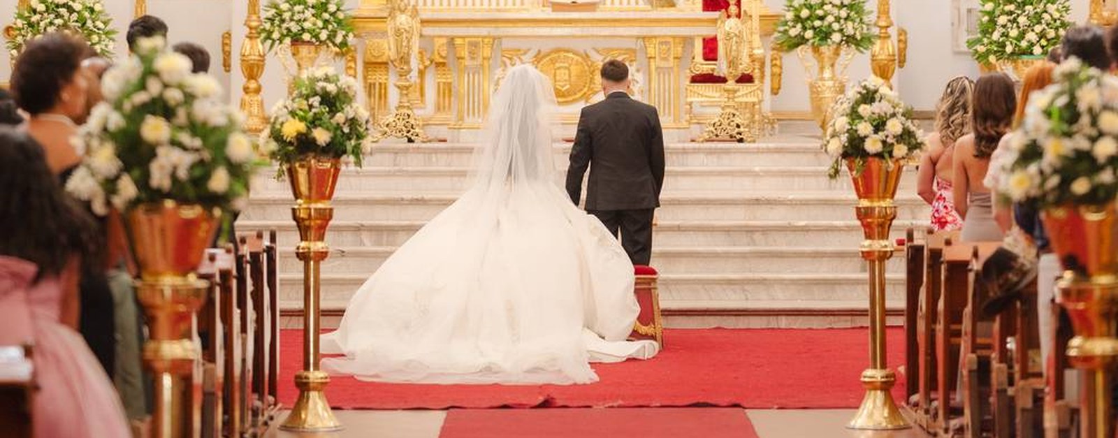 Ceremonia de boda en iglesia católica fotografiada por David Roche